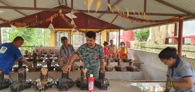 नर्मदेश्वर शिवालय मन्दिर सरसफाइ कार्यक्रम सम्पन्न