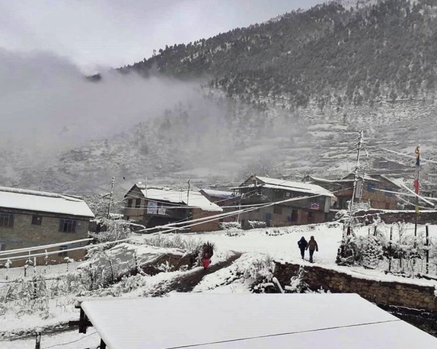 तीन दिन हल्का हिमपात र वर्षा हुन सक्ने