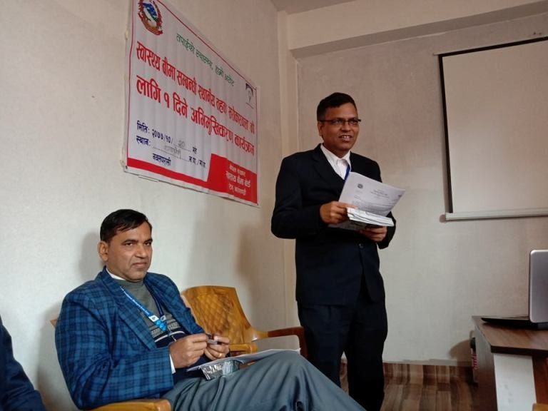 कावासोती सहित नवलपुरमा स्वास्थ्य बीमा हुँदै
