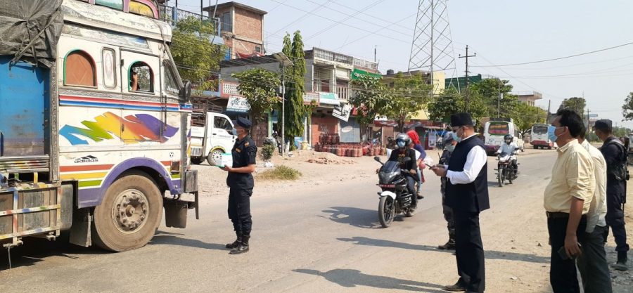 सुनवल नगरपालिकामा “तपाईको माक्स खै” अभियान सुरु